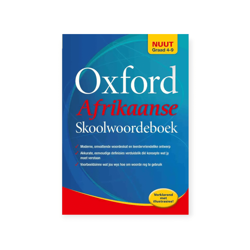 MHC World Tech & Office Oxford Afrikaans Skoolwoordeboek Nuut Graad 4-9 (7479032086617)