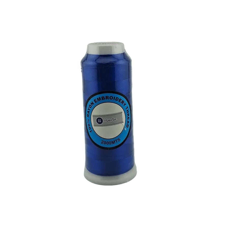 MHC WORLD Thread Royal Blue b347 Rayon Embroidery Thread 2000m