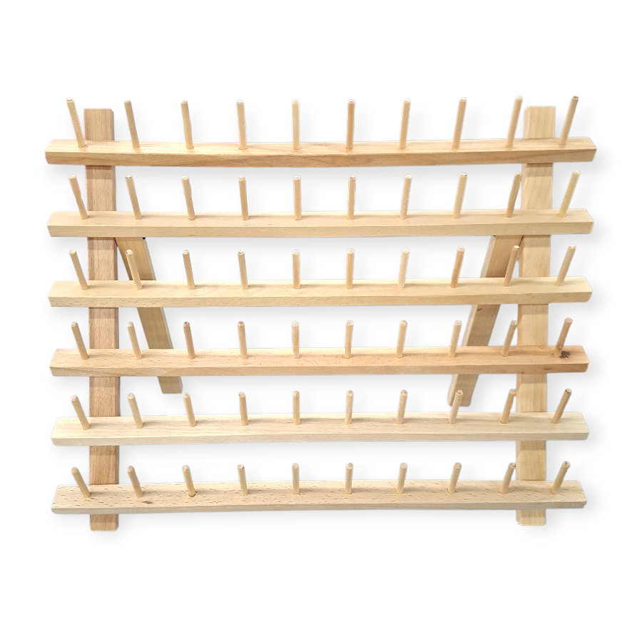 MHC WORLD Thread Stand Wooden Thread Display Stand