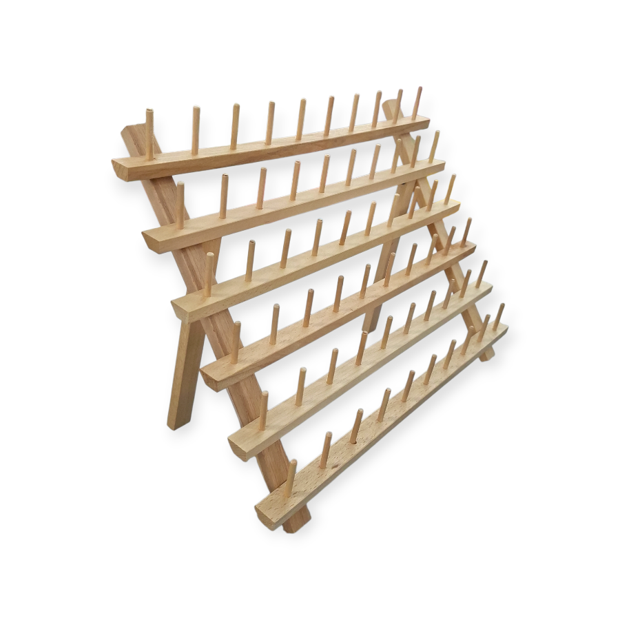 MHC WORLD Thread Stand Wooden Thread Display Stand
