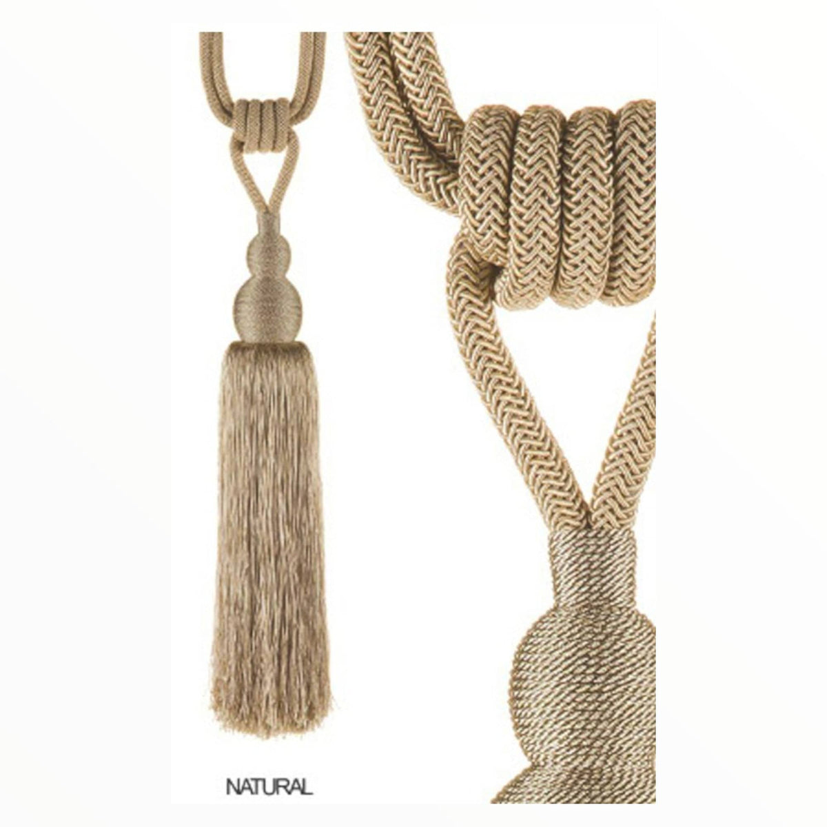 MHC World Tieback Natural Curtaining Tiebacks Cestos