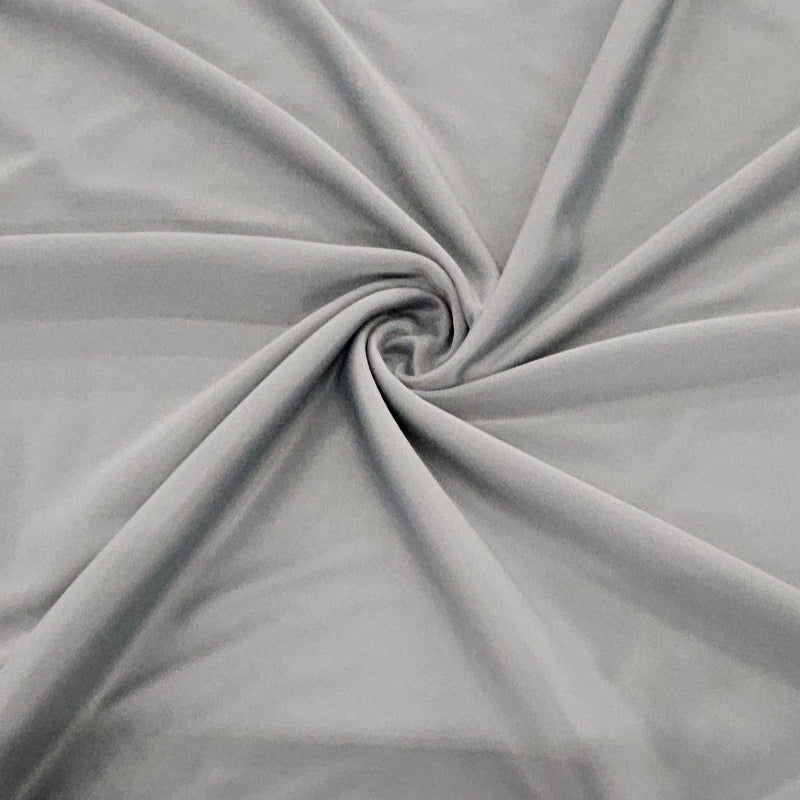 MHC WORLD Tracksuiting Silver Triacetate Fabric 150cm