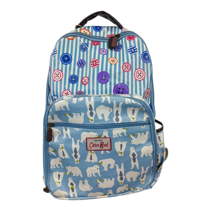 Cotton Road Light Blue Multi-Pattern Baby Nappy Bag