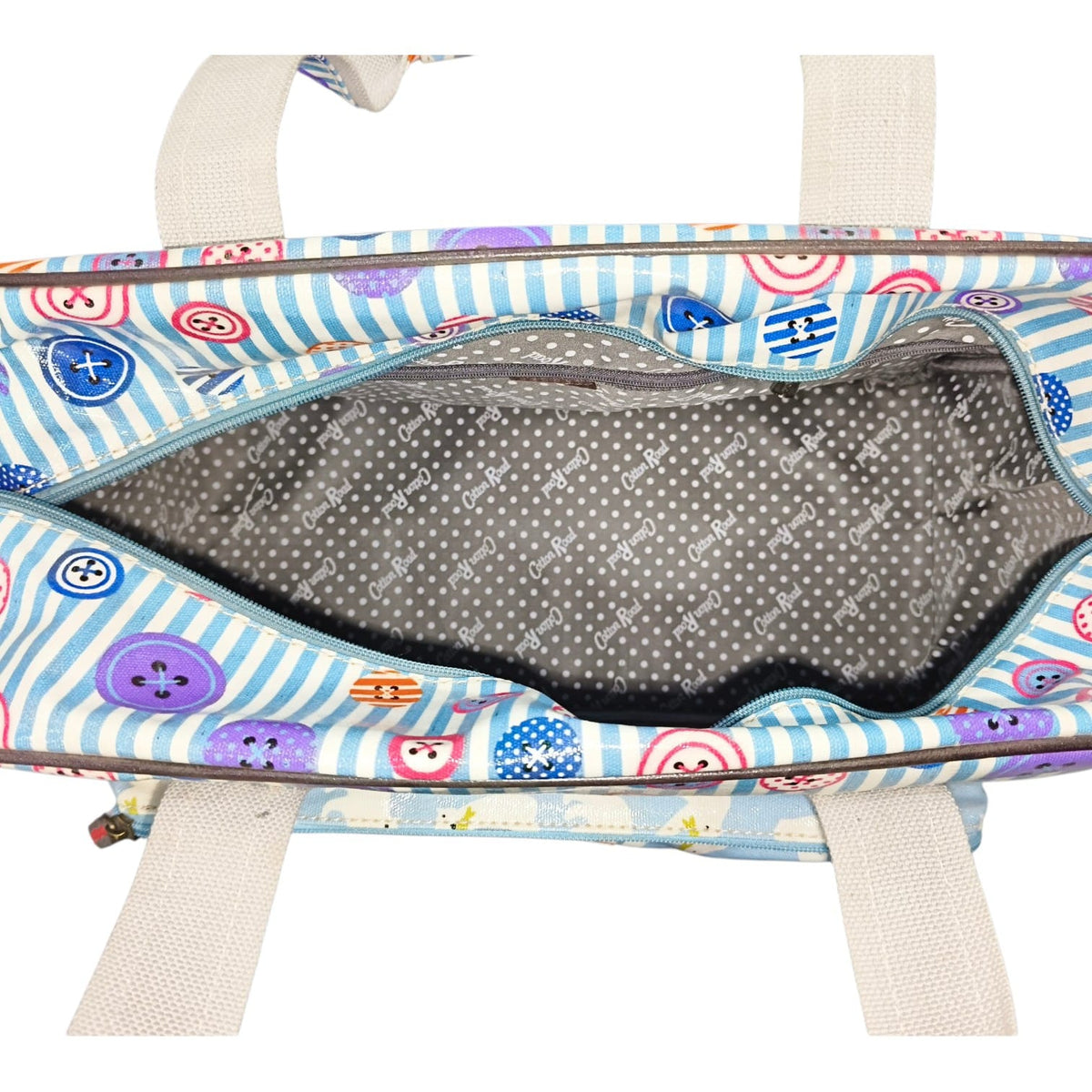 Cotton Road Light Blue Multi-Pattern Baby Nappy Bag