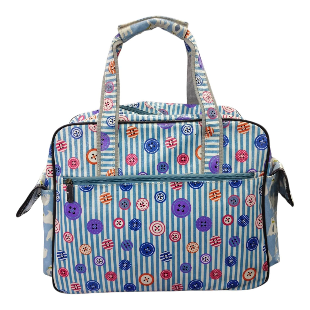 Cotton Road Light Blue Multi-Pattern Baby Nappy Bag