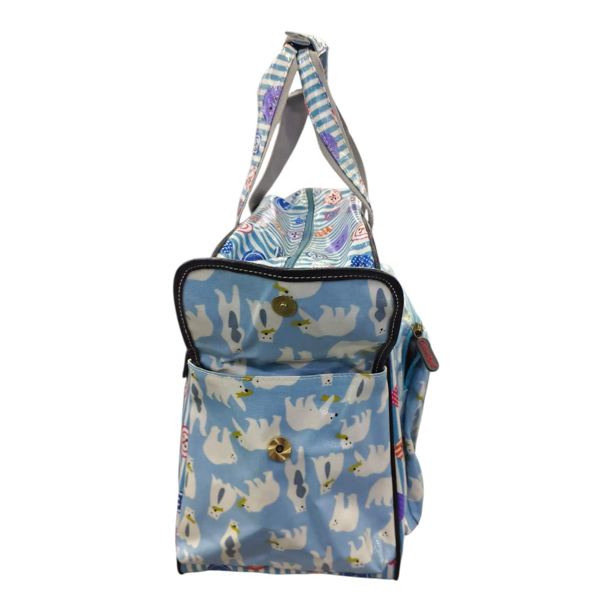 Cotton Road Light Blue Multi-Pattern Baby Nappy Bag