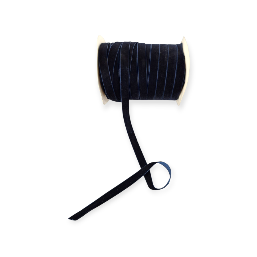 MHC WORLD Trimming Velvet Navy Velvet Trimming 15mm