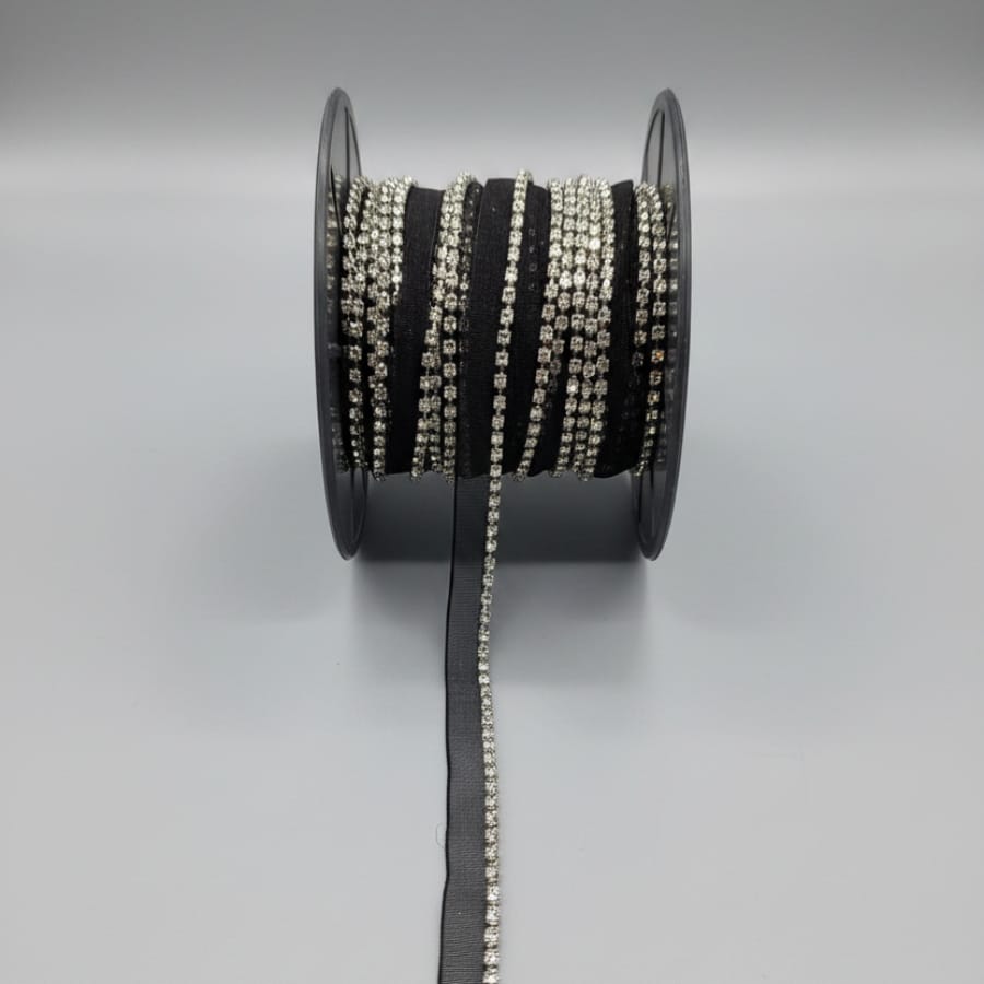MHC World Trimmings Black / Big Diamante Piping