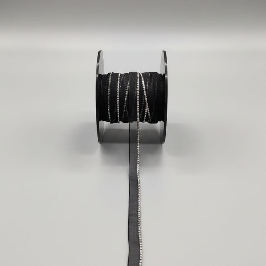 MHC World Trimmings Black / Small Diamante Piping