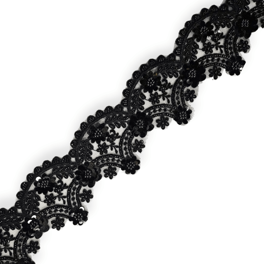 MHC WORLD Trimmings Black Trimming BL-12