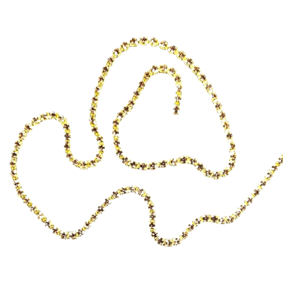 MHC WORLD Trimmings Gold Diamante Trim SS-12D