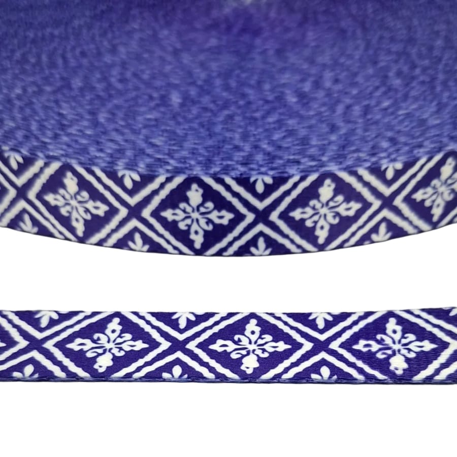 MHC World Trimmings Navy Printed Traditional Trimmings