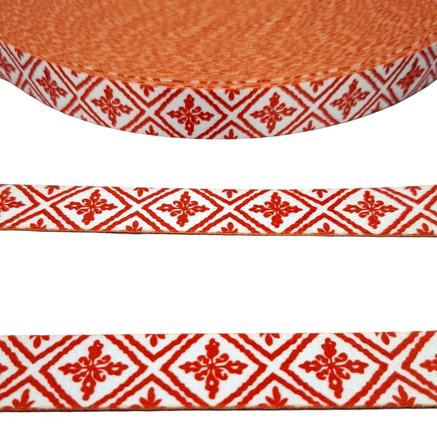 MHC World Trimmings Orange Printed Traditional Trimmings