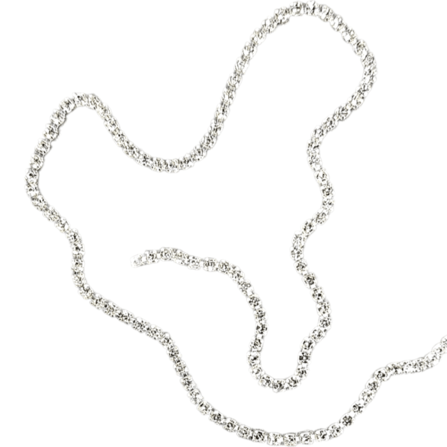 MHC WORLD Trimmings Silver Diamante Trim SS-12D