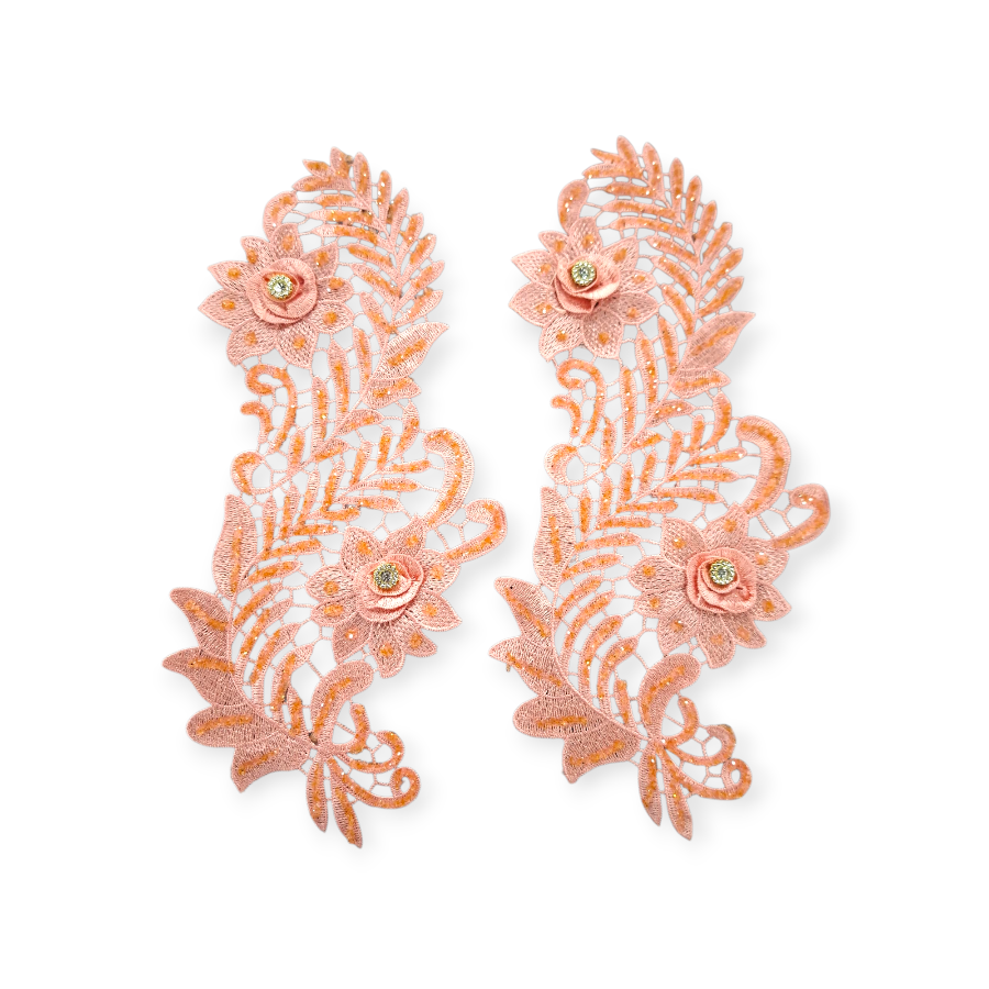 MHC WORLD Trims Pairs 15cm Peach Trims Pairs 15cm