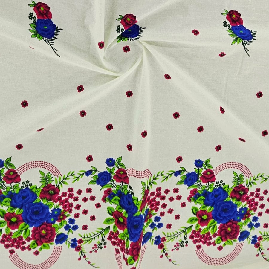 MHC WORLD Tsonga Fabric Cream Printed Tsonga Fabric 112cm