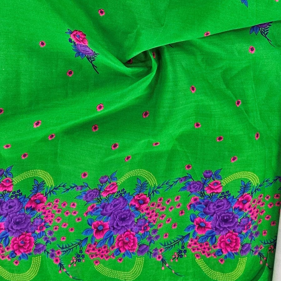 MHC WORLD Tsonga Fabric Lime Printed Tsonga Fabric 112cm