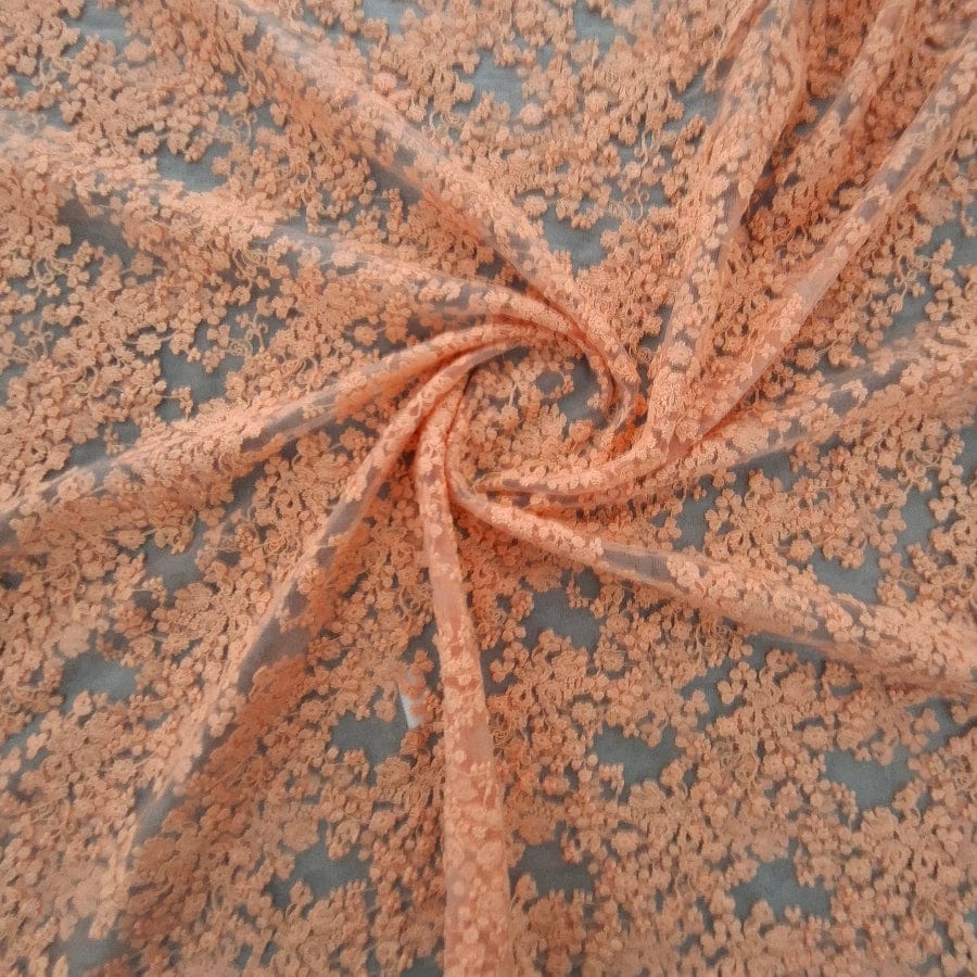 MHC WORLD Tulle EMB Tangerine 135cm Tulle EMB Tangerine 135cm