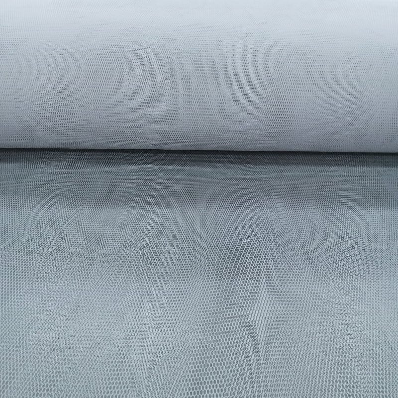MHC WORLD TULLE Silver Hard Tulle Net Fabric 150cm