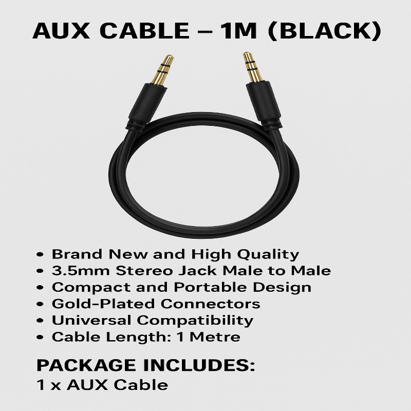 MHC World tv & Audio AUX Audio Cable 1.5M