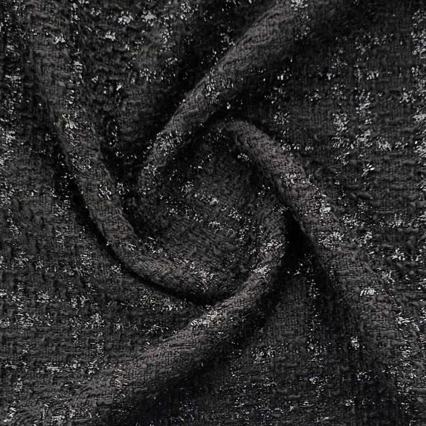 MHC WORLD TWEED FABRIC Black Tweed Fabric 150cm