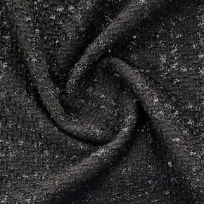 MHC WORLD TWEED FABRIC Black Tweed Fabric 150cm