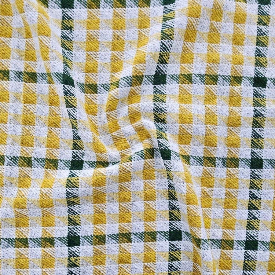 MHC WORLD Tweed Fabric Mustard Tweed Fabric 150cm