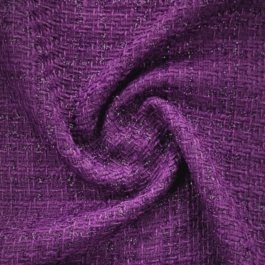 MHC WORLD TWEED FABRIC Purple Tweed Fabric 150cm
