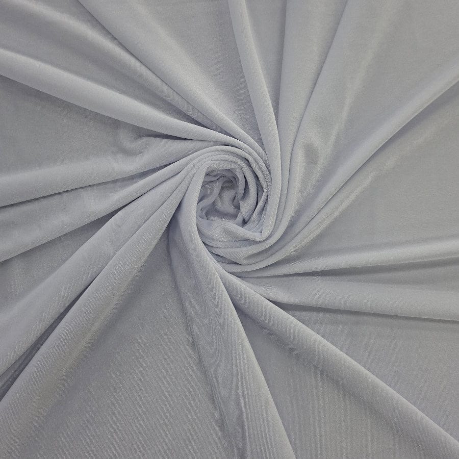 MHC WORLD VELVET White Korean Stretch Velvet Fabric 150cm