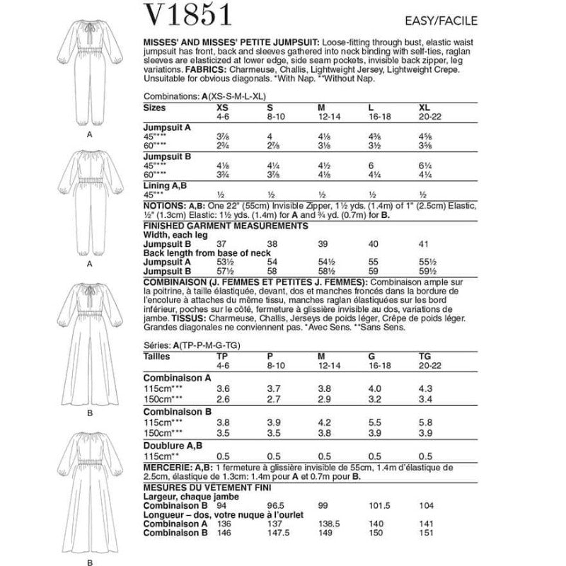 MHC World Vogue Pattern V1851-A (7508449427545)