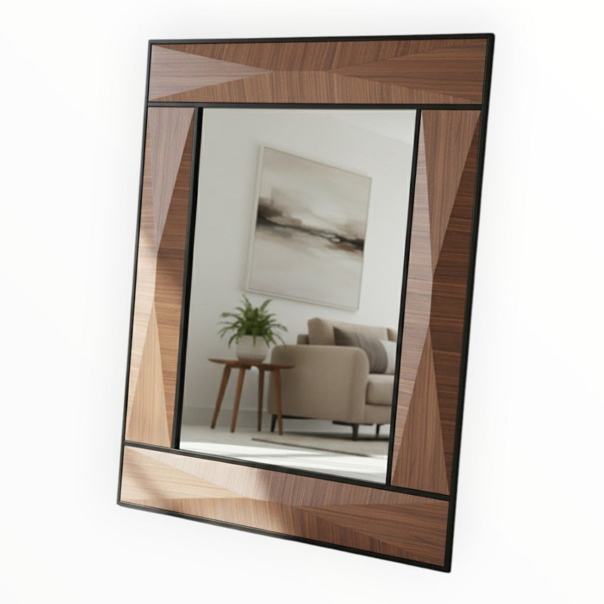 MHC World wall art & mirrors Avery Mirror Wood & Mental 965x35x1270mm