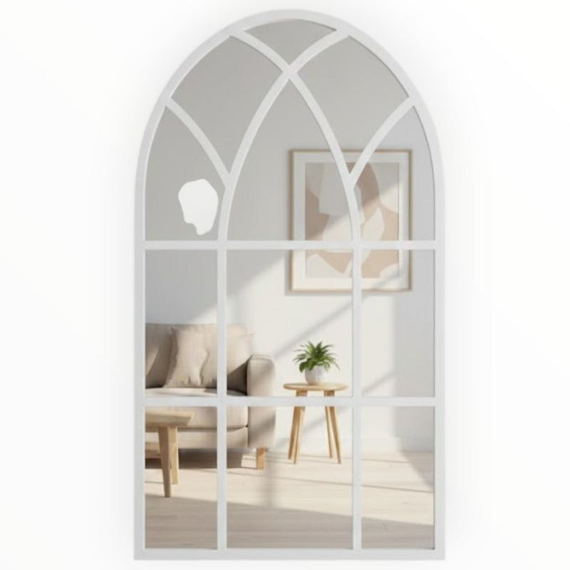 MHC World wall art & mirrors Mirrors Cathedral Arch White