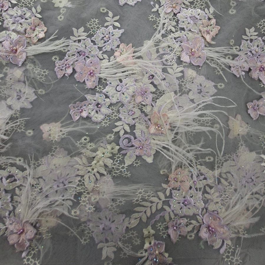 MHC WORLD White Feather Emb White Feather Embroidery