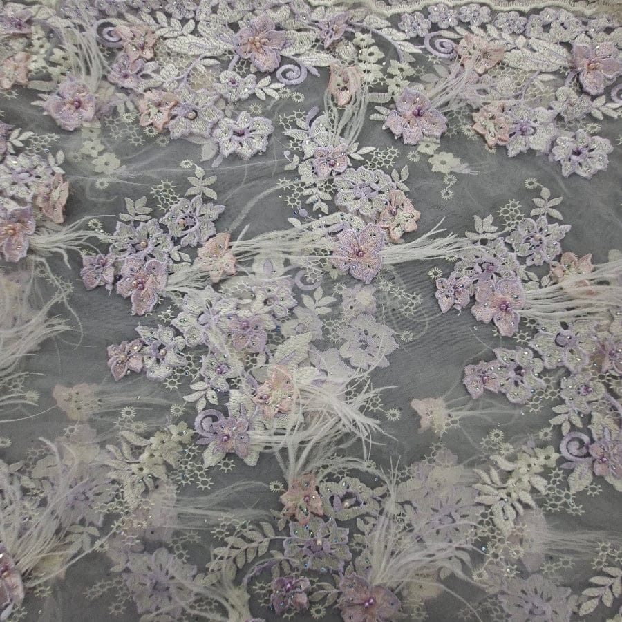 MHC WORLD White Feather Emb White Feather Embroidery