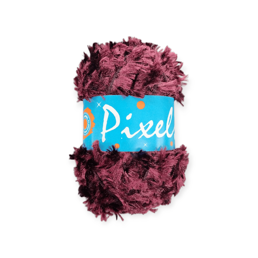 MHC WORLD wood Maroon Pixels Wool 50g