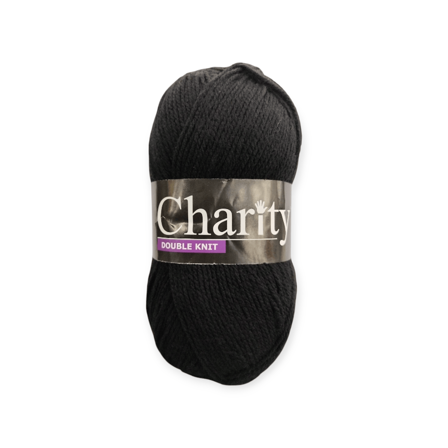 MHC WORLD Wool Black Charity DK Pullskein Wool 100g