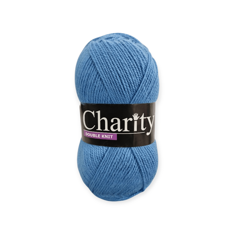 MHC WORLD Wool Blue Charity DK Pullskein Wool 100g