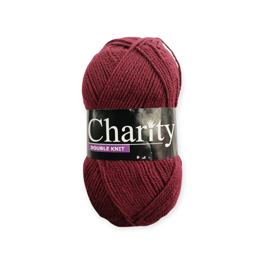 MHC WORLD Wool Maroon Charity DK Pullskein Wool 100g