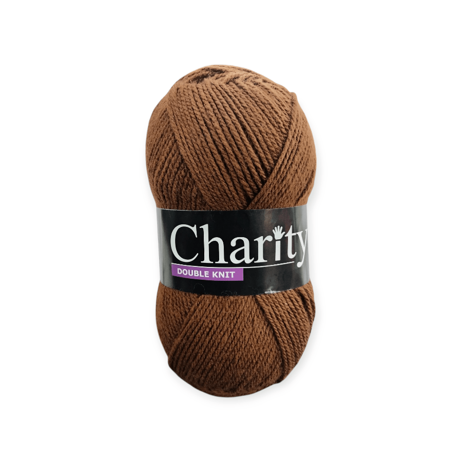 MHC WORLD Wool Marron Brown Charity DK Pullskein Wool 100g
