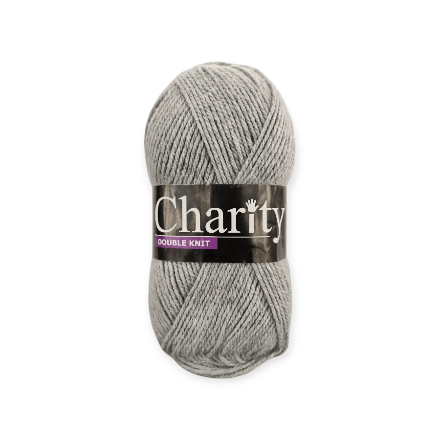 MHC WORLD Wool Silver Grey Charity DK Pullskein Wool 100g