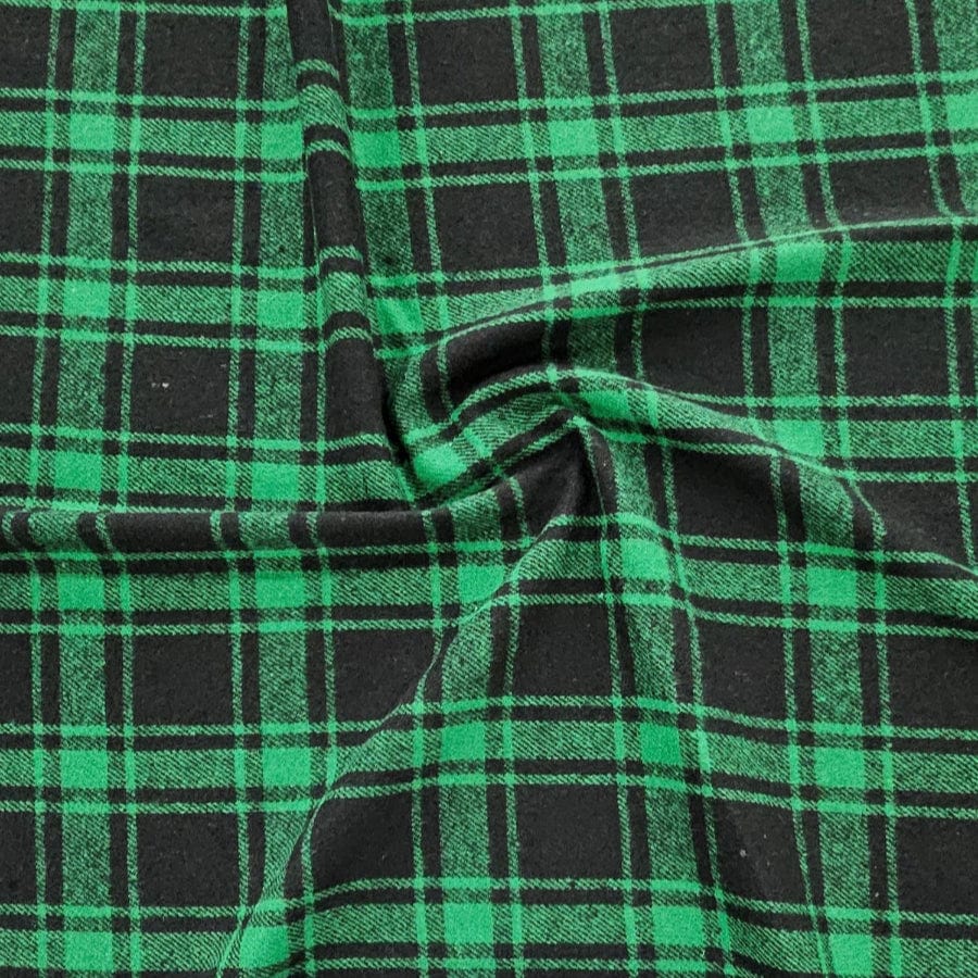 MHC WORLD WOVEN CHECK Bottle Green Woven Winter Check 150cm