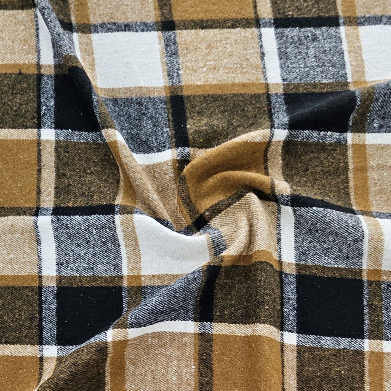MHC WORLD WOVEN CHECK Brown Woven Winter Check 150cm