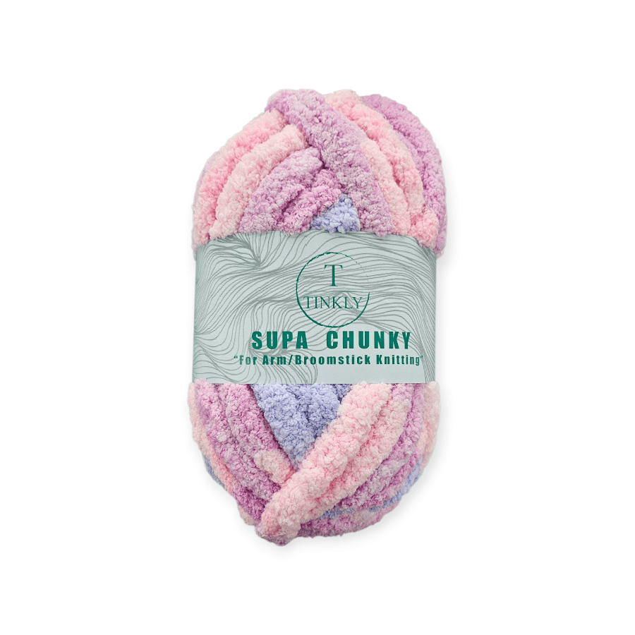 MHC WORLD Yarn Tin104-08 Barbie Tinkly Supa Chunky Yarn 250g