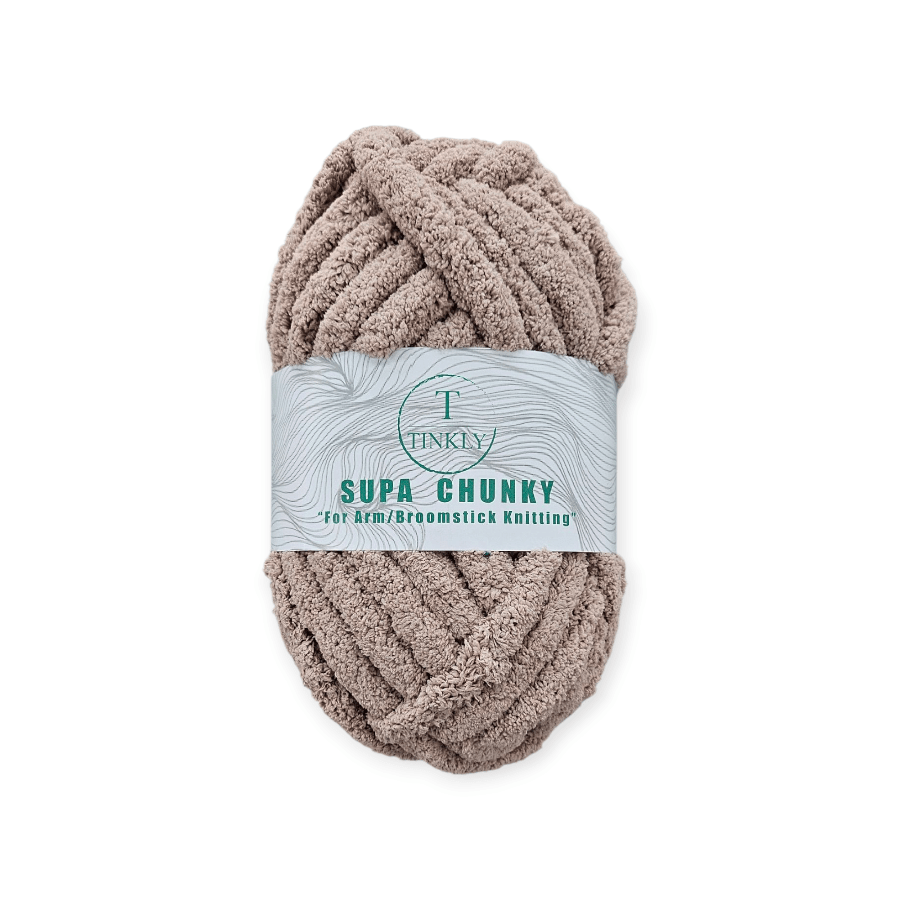 MHC WORLD Yarn Tin104-111 Mink Tinkly Supa Chunky Yarn 250g