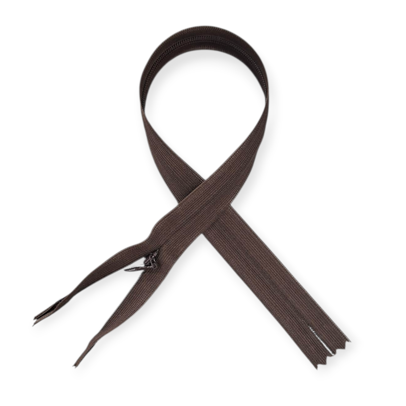 MHC WORLD Ykk Zips Chocolate / 45cm YKK Invisible Zip