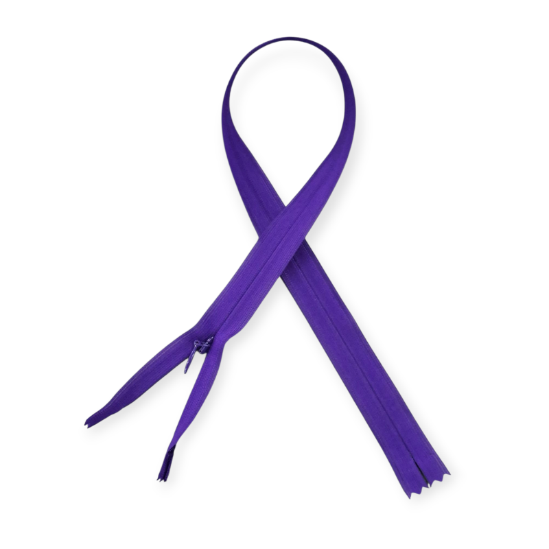 MHC WORLD Ykk Zips Purple / 45cm YKK Invisible Zip