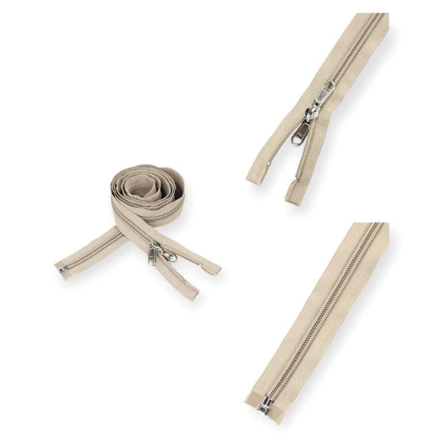 MHC WORLD Zips 1.5m / Beige Open End Zip #10