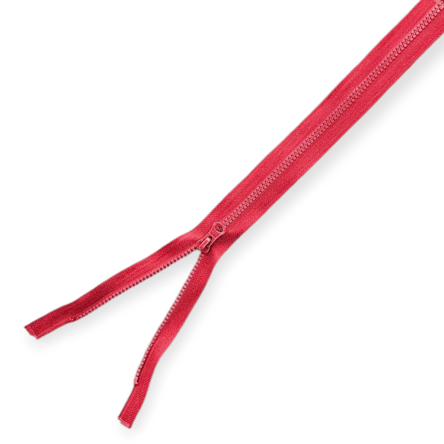 MHC WORLD Zips Blood Red Chunky Open End Zip 35cm