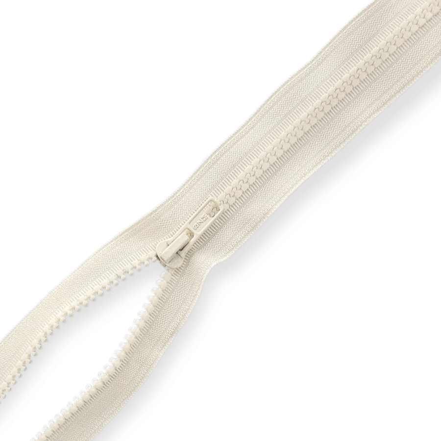 MHC WORLD Zips Cream Chunky Open End Zips 70cm