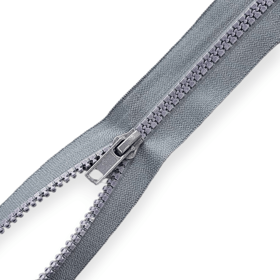 MHC WORLD Zips DK.Grey Chunky Open End Zips 70cm